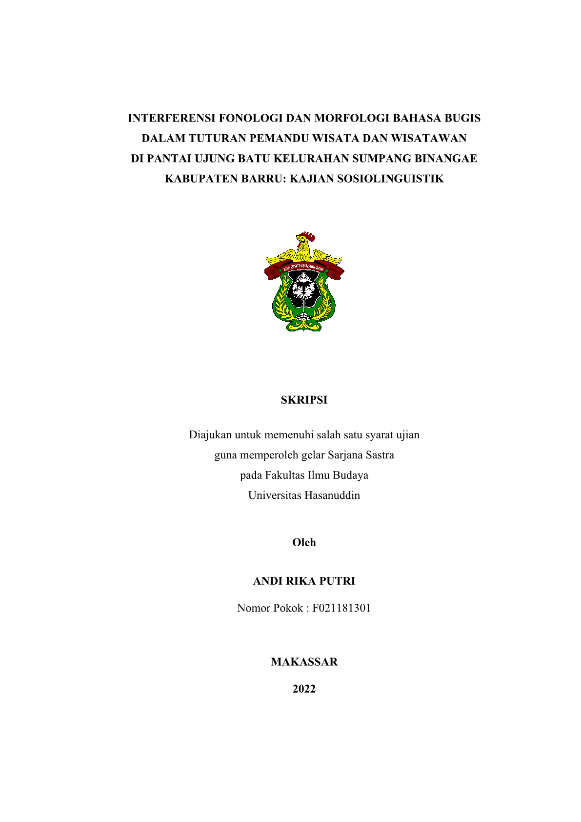 Repository Universitas Hasanuddin repository-universitas-hasanuddin